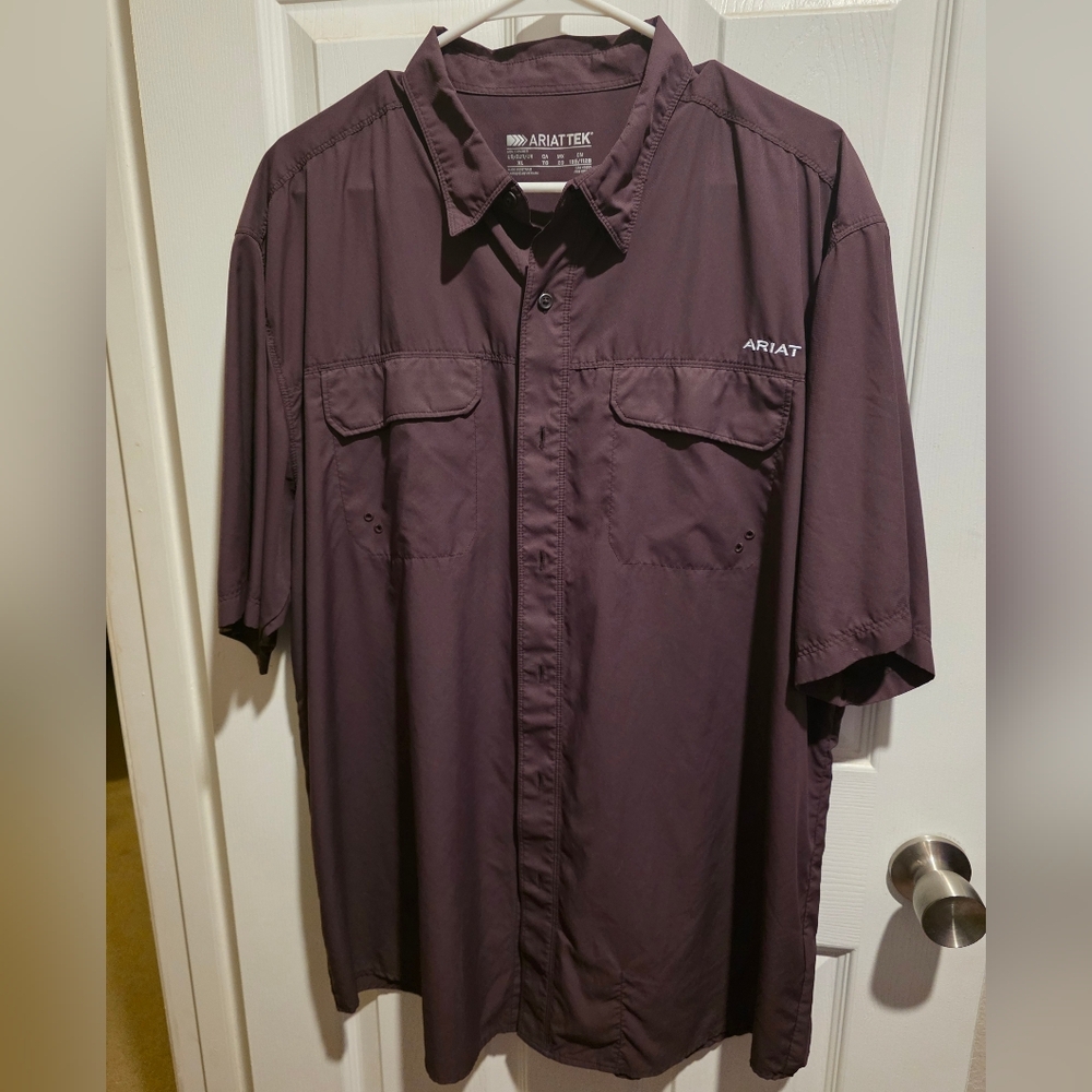 Ariat Short Sleeve Performance Shirt - Brown